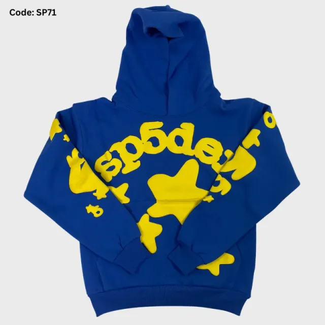 Sp5der Hoodie Star Logo Print