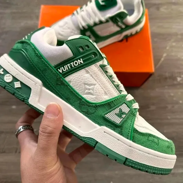 Louis Vuitton LV Trainer Monogram Green