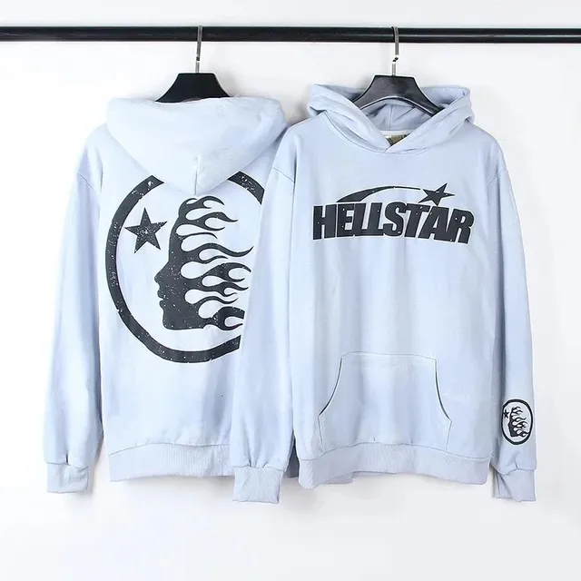 Hellstar Hooded Sweatshirt Flame Moon Logo