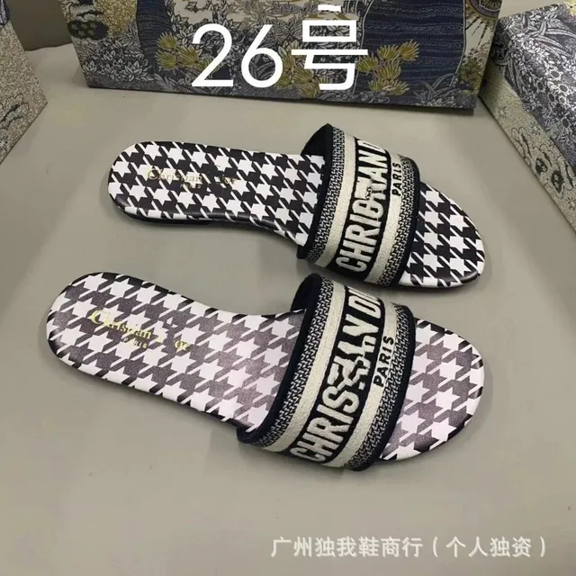 Dior B22 Slide Houndstooth