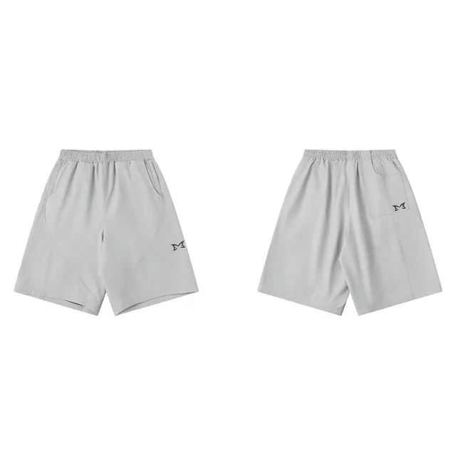Sp5der Track Shorts Light Grey