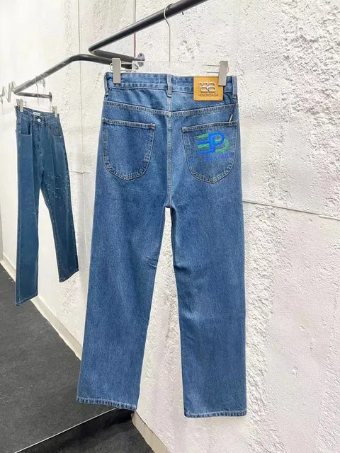 Balenciaga Logo Jeans Embroidered Logo