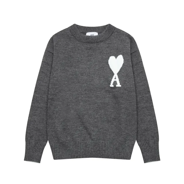 AMI Paris Knit Sweater Heart Logo