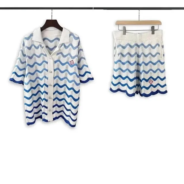 Casablanca Knit Set Wave Pattern