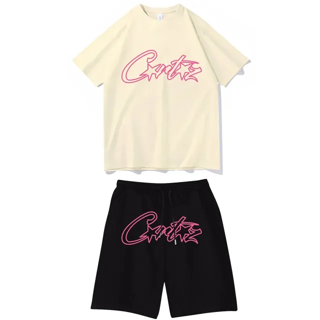 Corteiz Logo Set Pink Outline