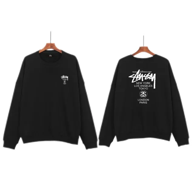 Stüssy Crewneck Sweatshirt World Cities Print