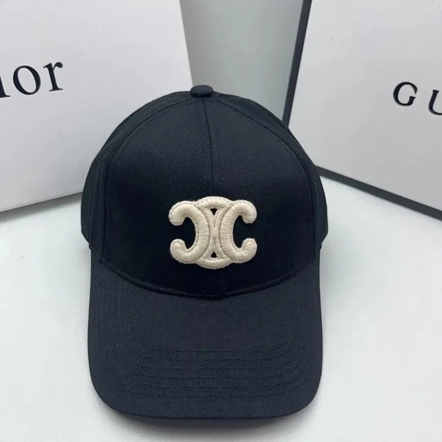 Chanel Baseball Cap CC Logo Embroidered Black