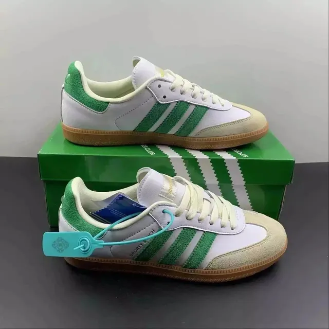 Adidas Gazelle Green and White