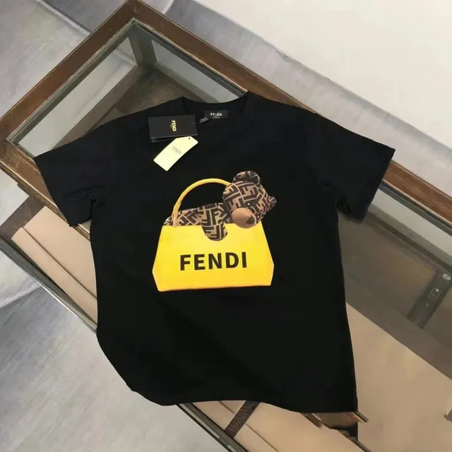 Fendi Graphic T-Shirt Baguette Bear Print