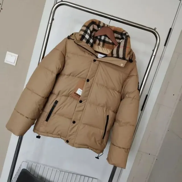 Burberry Puffer Jacket Checkered Hood