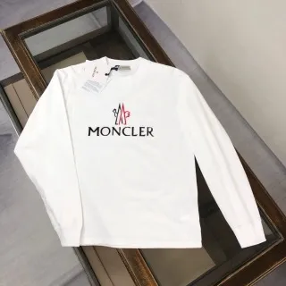 Moncler Long-Sleeve Tee Logo Print