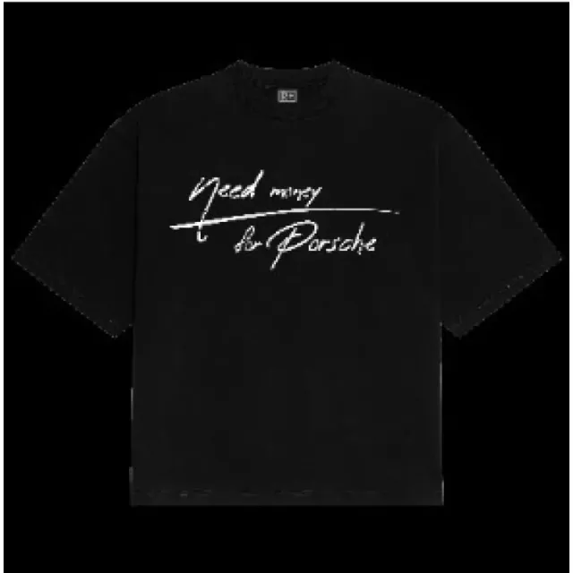 Rhude Graphic Tee Need Money for Porsche