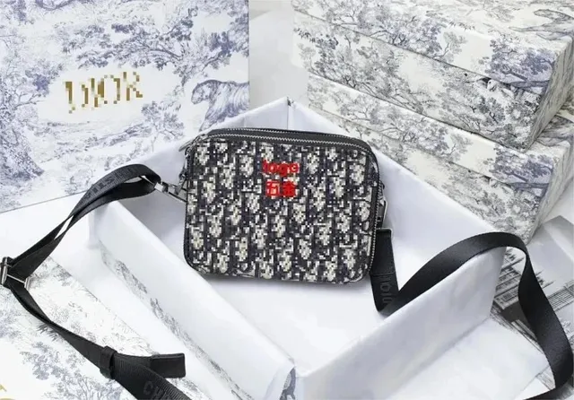 Dior × Corteiz B22 Crossbody Oblique Print with CRTZ Logo