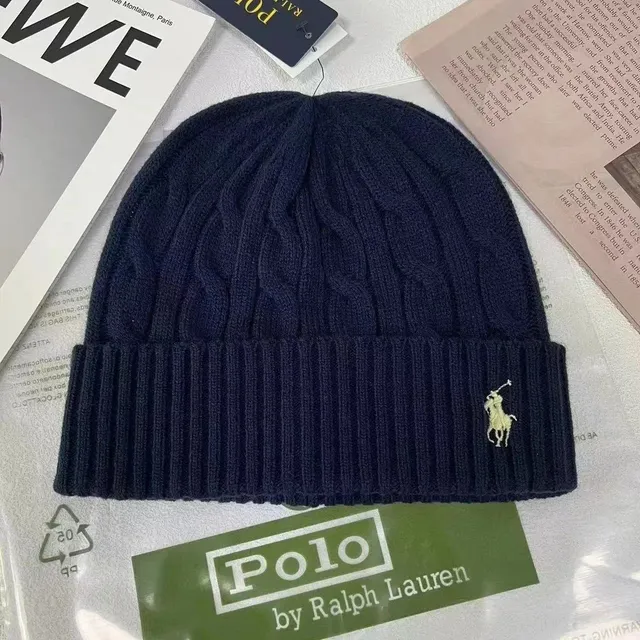 Polo Ralph Lauren Cable Knit Beanie Embroidered Pony