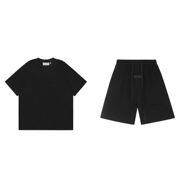 Fear of God Essentials T-Shirt and Shorts Set Black