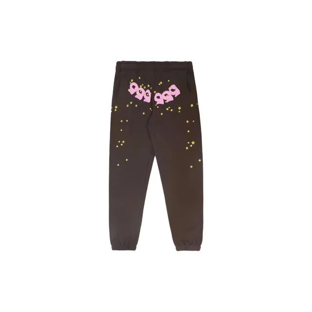 Sp5der Joggers Pink Logo & Stars