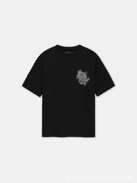 Amiri Logo T-Shirt Crystal-Embellished