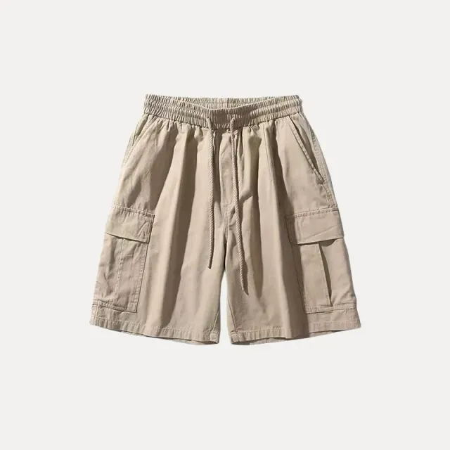 Cargo Shorts Elastic Waist