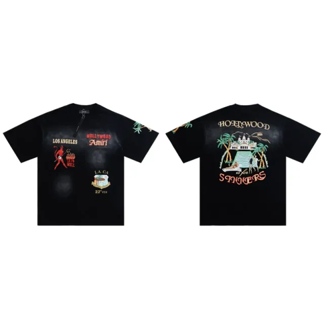 Graphic Tee Hollywood Amiri Print