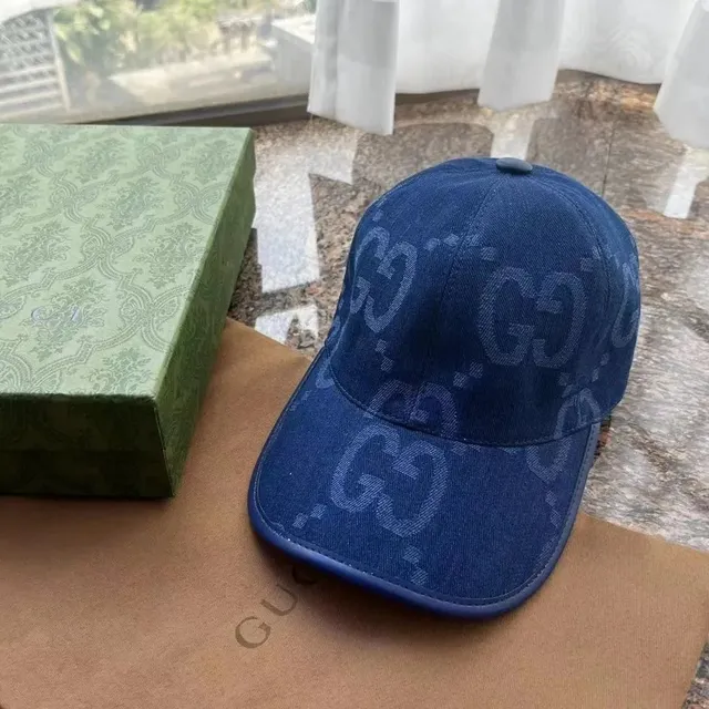 Gucci Baseball Cap GG Monogram Denim