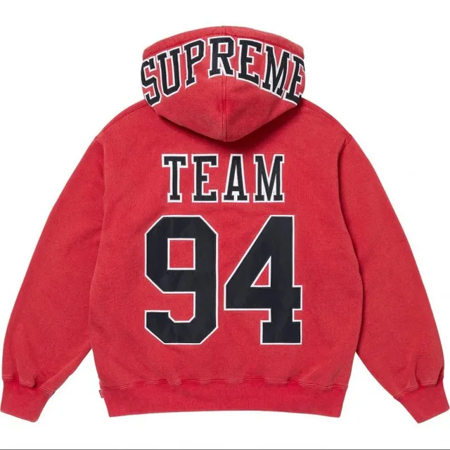 Supreme Team Hooded Sweatshirt Red/Black