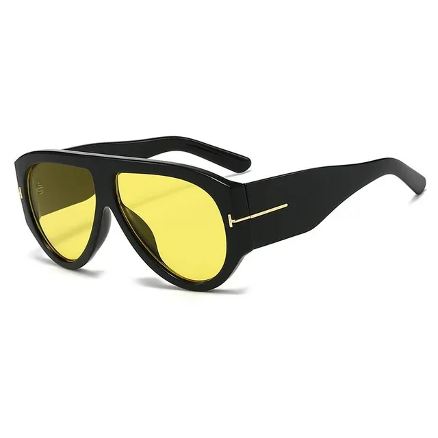 Tom Ford Aviator Sunglasses Yellow Lens