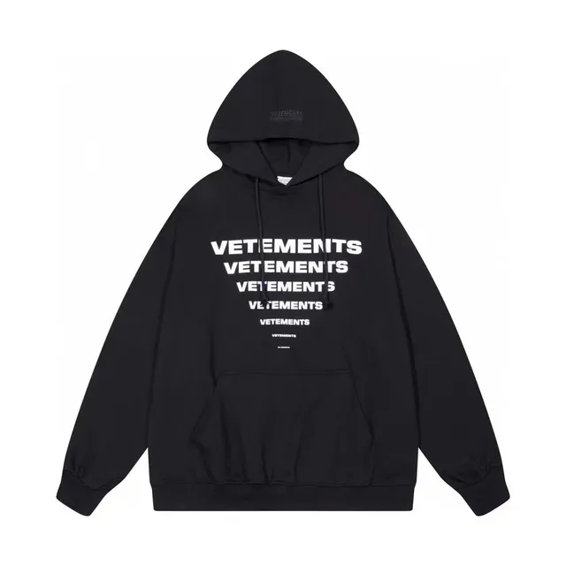 Vetements Logo Hoodie Stacked Logo