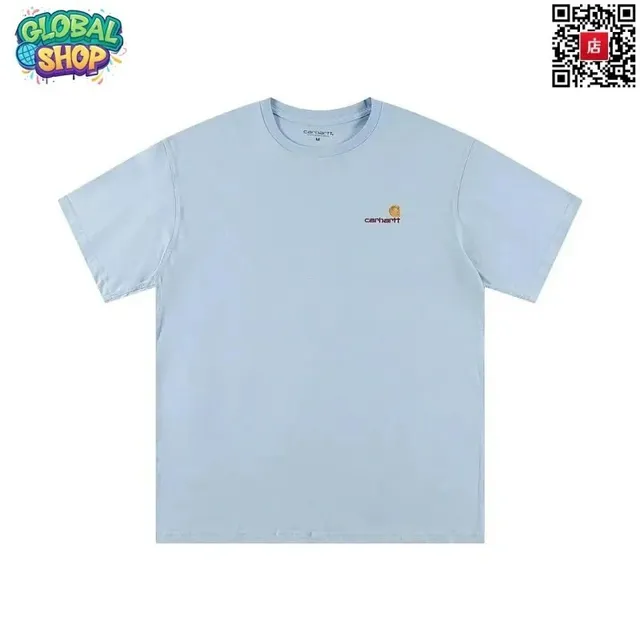 Carhartt Logo T-Shirt Light Blue