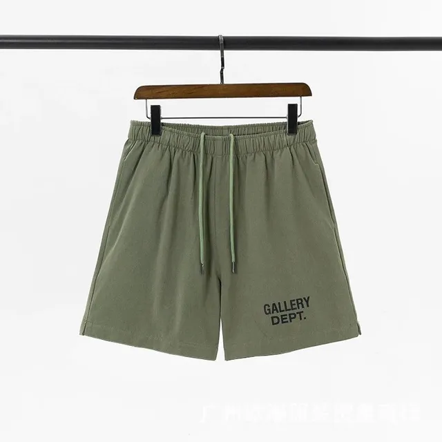 Gallery Dept. Logo Shorts Olive Green