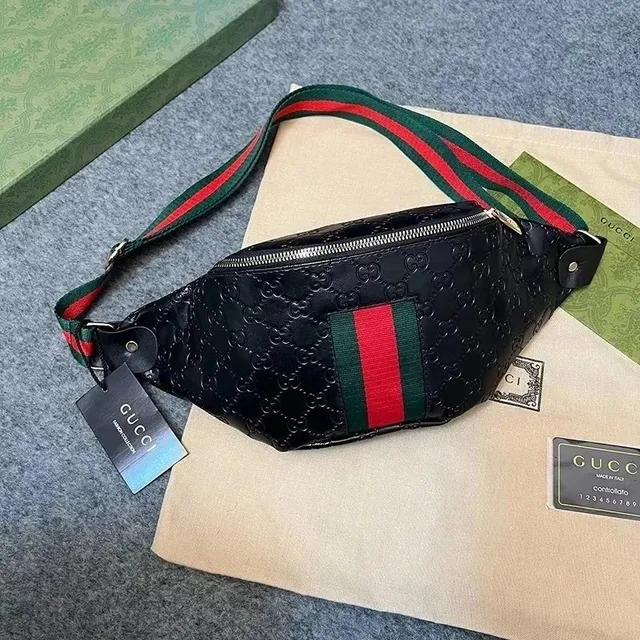 Gucci Belt Bag GG Marmont Web Stripe