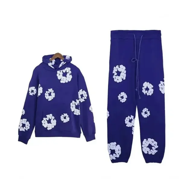 Hoodie and Joggers Set Floral Print