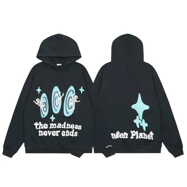 Broken Planet Hoodie The Madness Never Ends Black