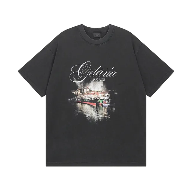 Balenciaga Graphic T-Shirt Getaria Euskadi Print