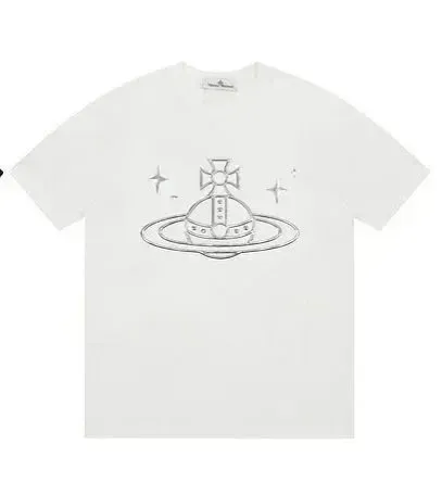 Vivienne Westwood Orb Tee Silver Orb Print