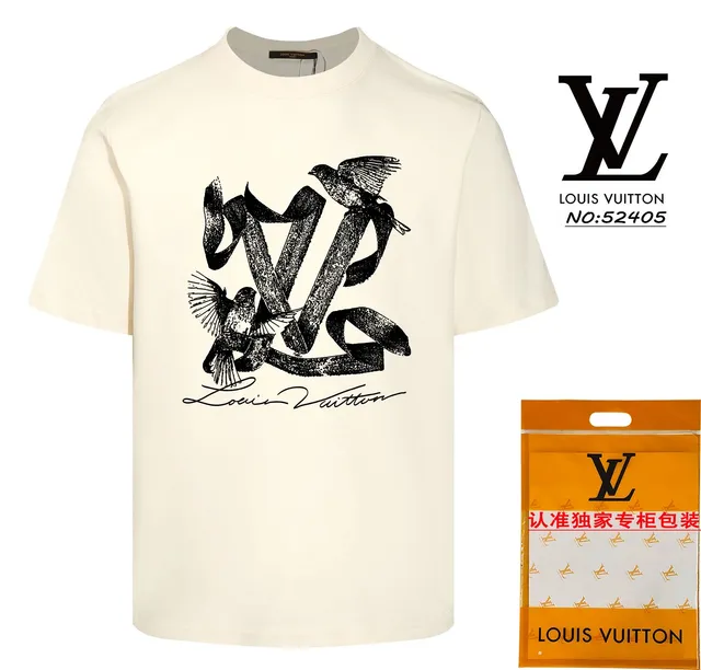 Louis Vuitton Graphic T-Shirt Birds and Monogram Print