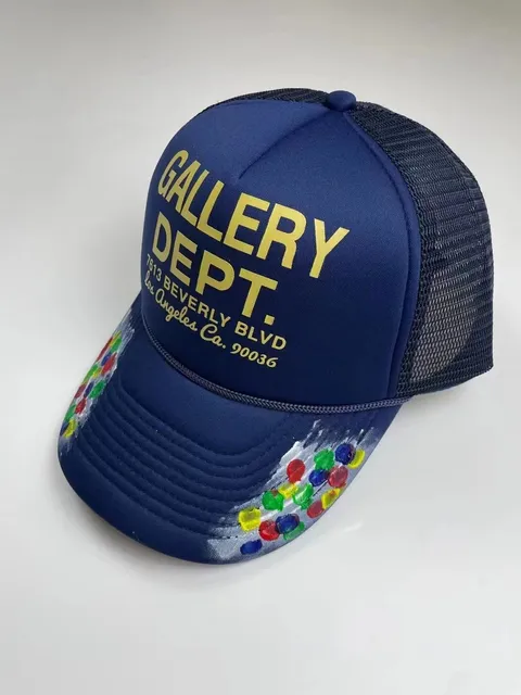 Trucker Cap Gallery Dept. Logo with Paint Splatter