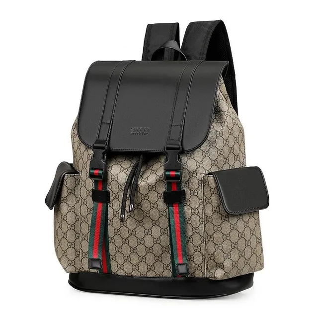 Gucci GG Marmont Backpack Web Stripe
