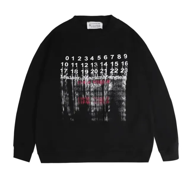 Maison Margiela Crewneck Sweatshirt Number Print