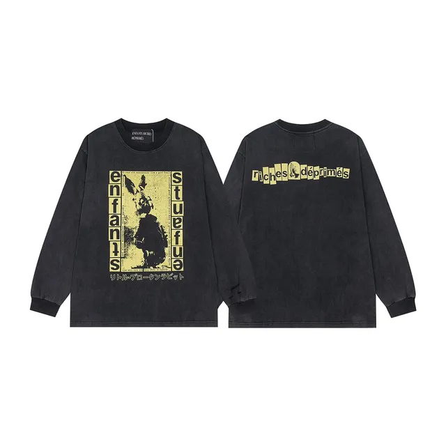 Enfants Riches Déprimés Long Sleeve Tee Rabbit Print