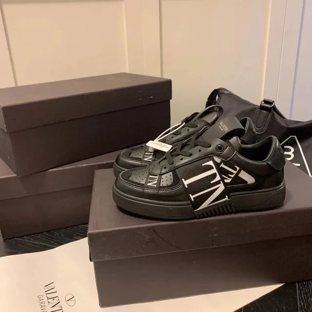 Valentino VLTN Sneaker Black with White Logo Strap
