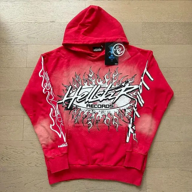 Hellstar Hoodie Flame Graphic