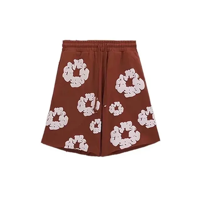 Printed Shorts Cloud Motif