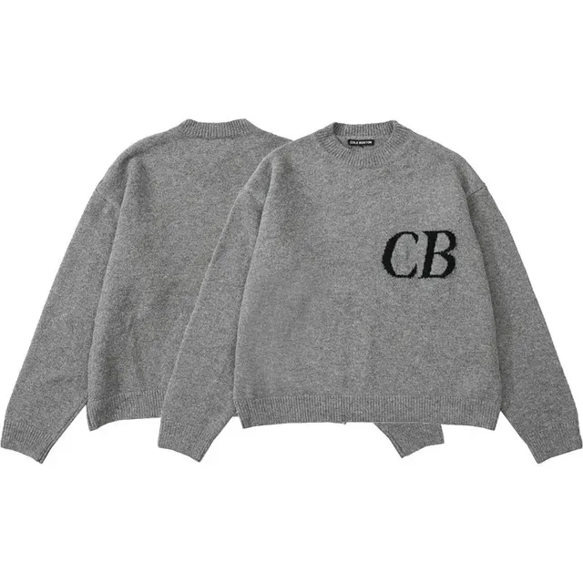 Cole Buxton Knit Sweater CB Logo