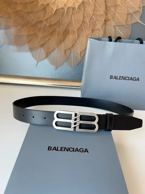 Balenciaga BB Belt Silver Buckle
