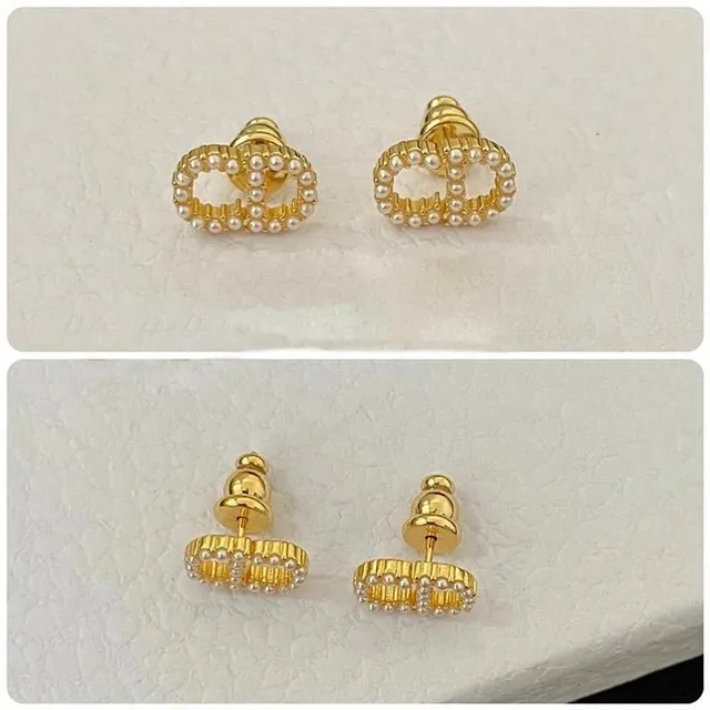 Dior Bobby Earrings Pearl-Embellished