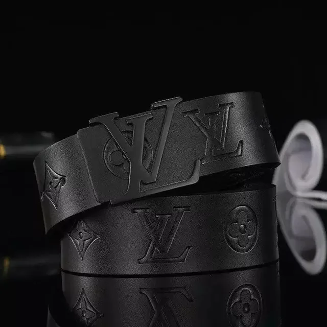 Louis Vuitton LV Monogram Belt Matte Black