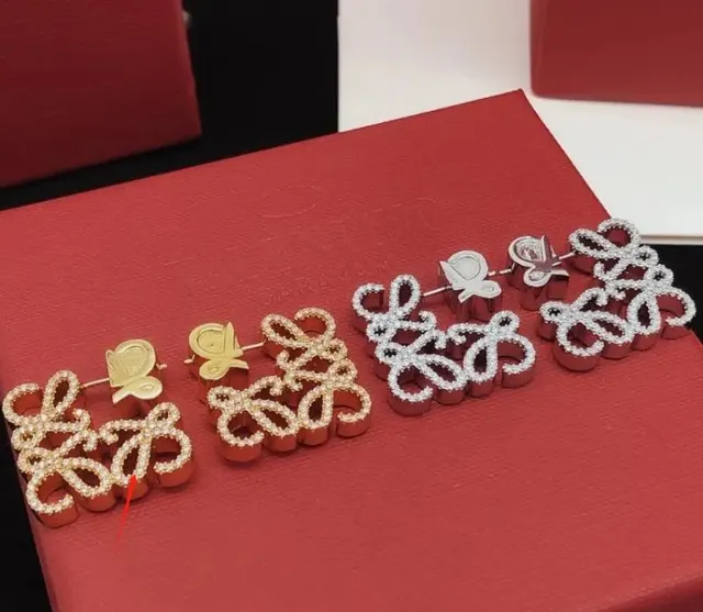 Loewe Puzzle Earrings Crystal-Embellished