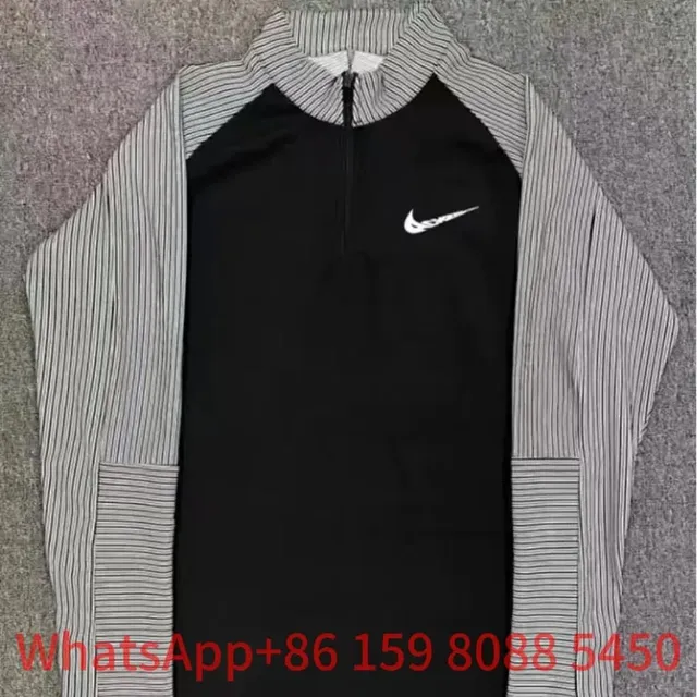 Nike Tech Fleece Half-Zip Black/Striped