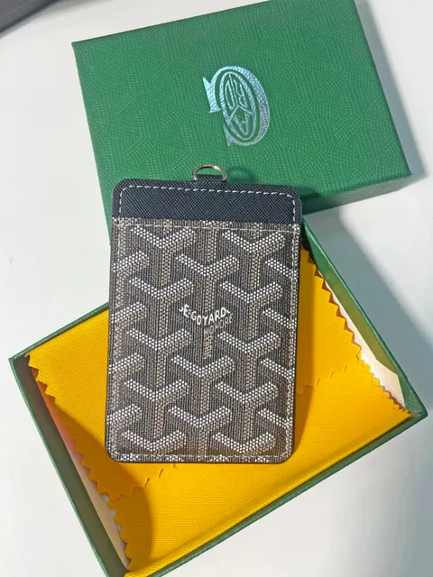 Goyard Card Holder Goyardine Canvas