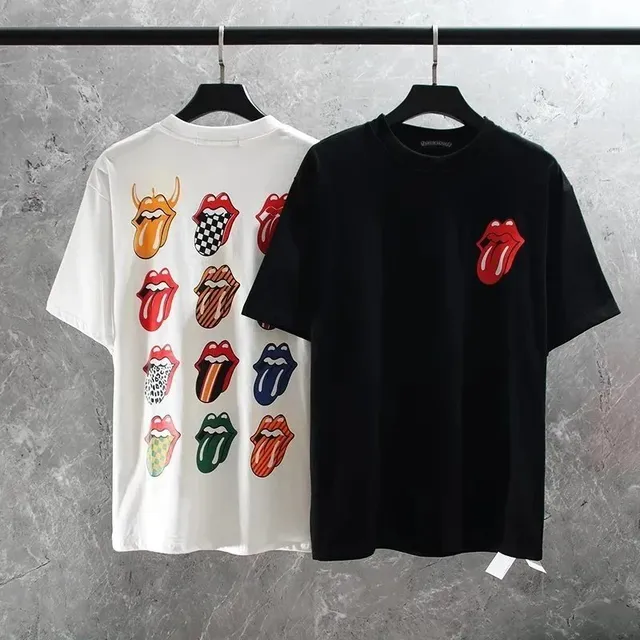 Chrome Hearts T-Shirt Rolling Stones Tongue Print